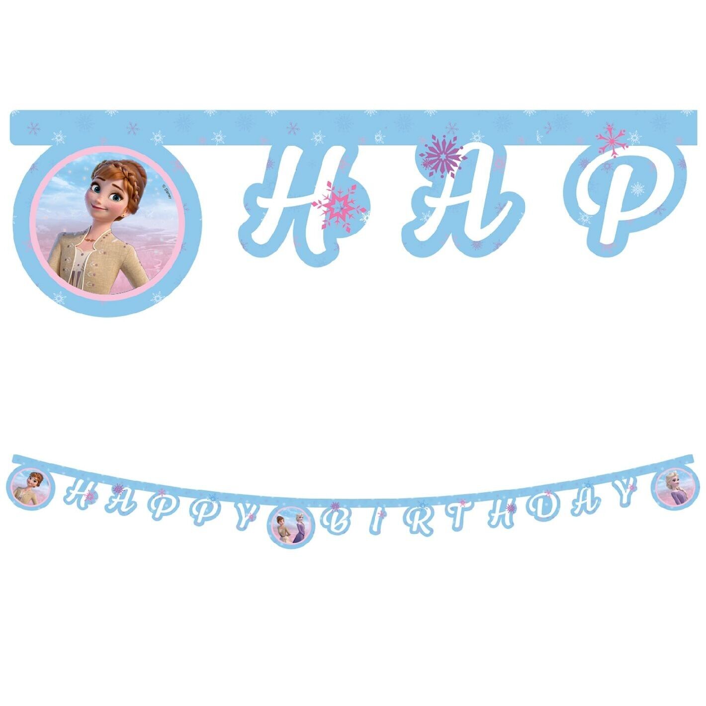 Frozen II Happy Birthday Banner