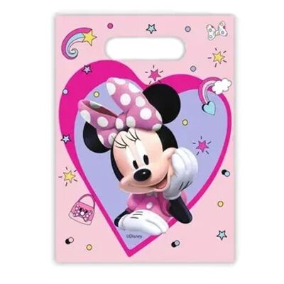 Bolsas de Fiesta de Plástico Minnie Junior x6