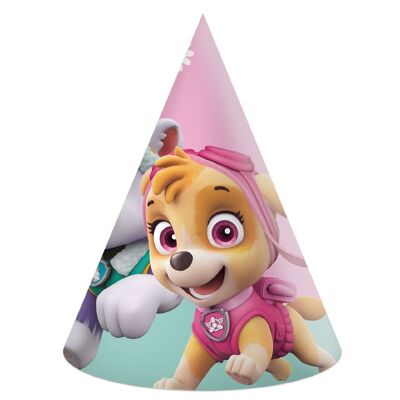 Pat'Patrouille Skye & Everest Chapeaux En Papier x6