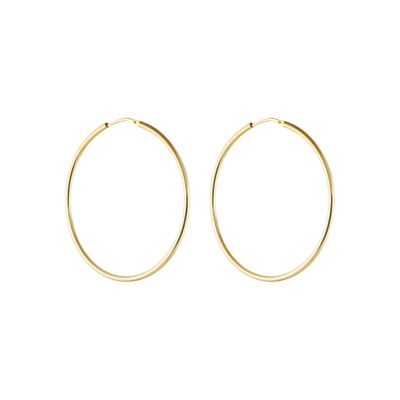 Letters hoop ear gold