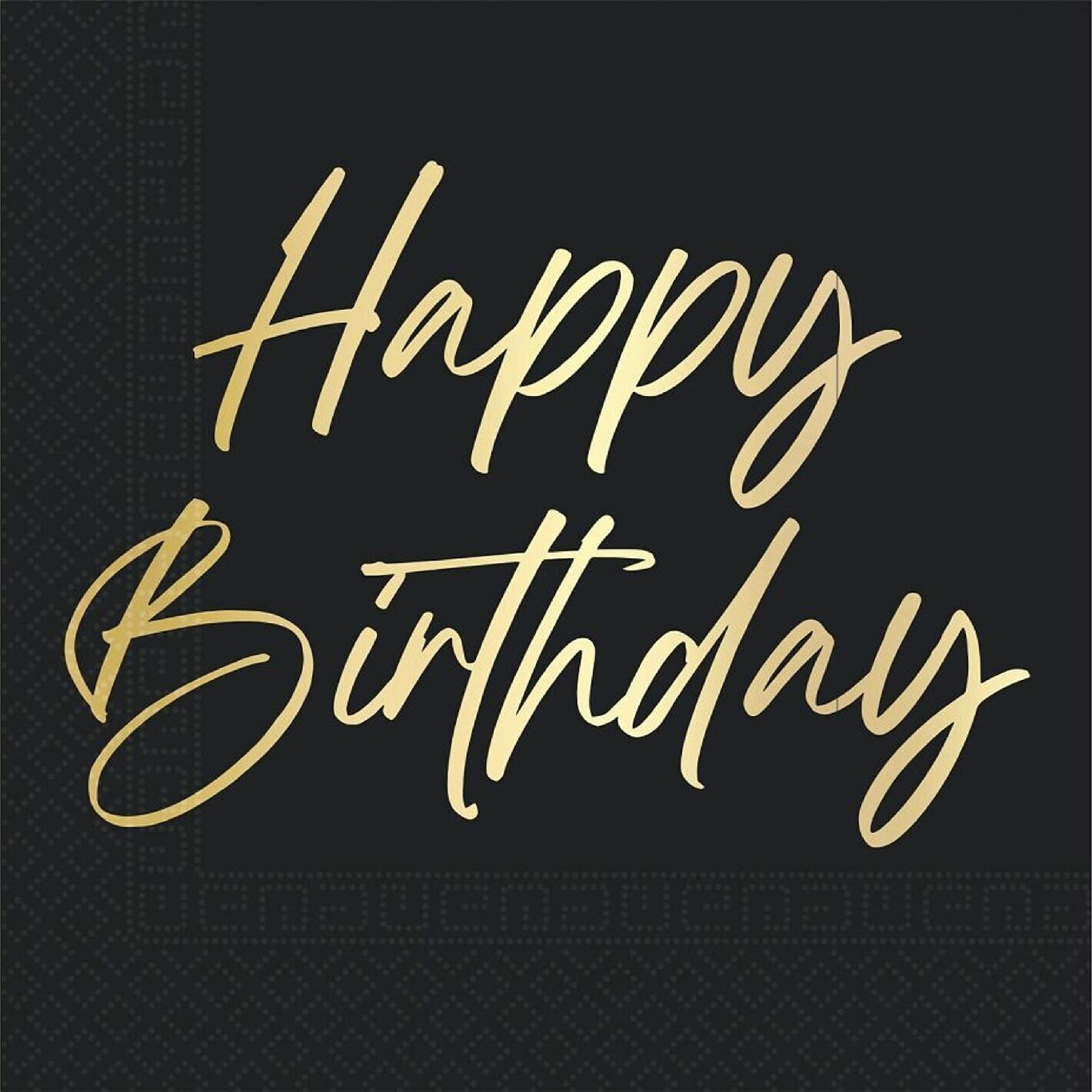 Eleganti tovaglioli di carta Happy Birthday x20