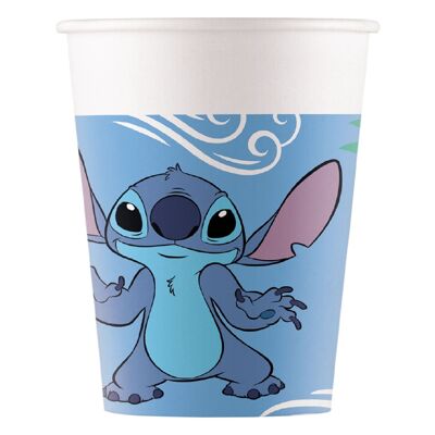 Vasos de papel Stitch & Angel x8