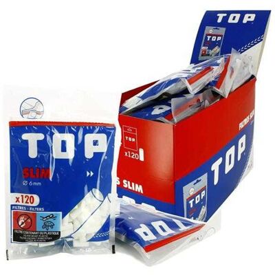 Filtres Cigarettes 6Mm Top Slim (Sachet 120 Pièces)