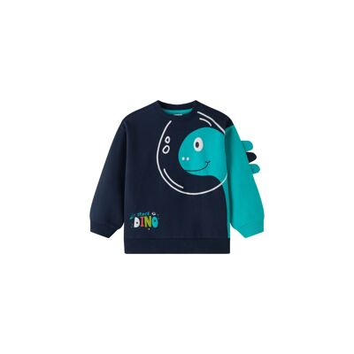 Felpa in maglia spazzolata da ragazzo