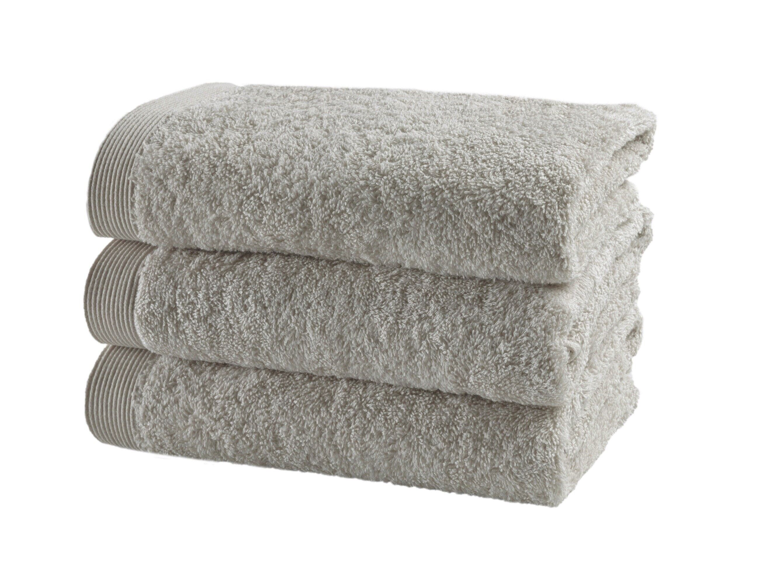 Casilin - Serviette de toilette – Coton éponge – 50x100cm – Gris clair