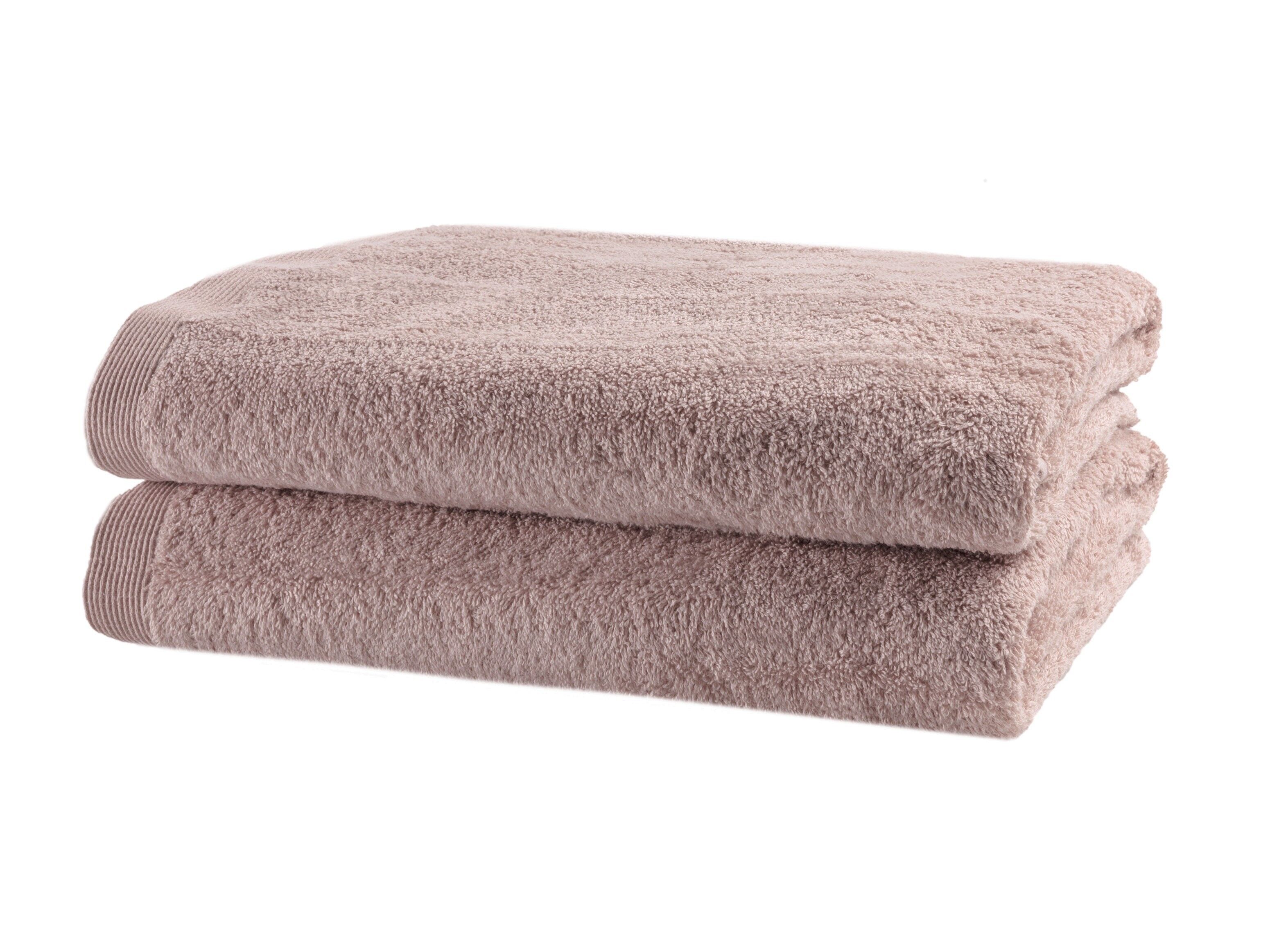 Casilin – Badetuch – Frottee-Baumwolle – 70 x 140 cm – Nebelrosa