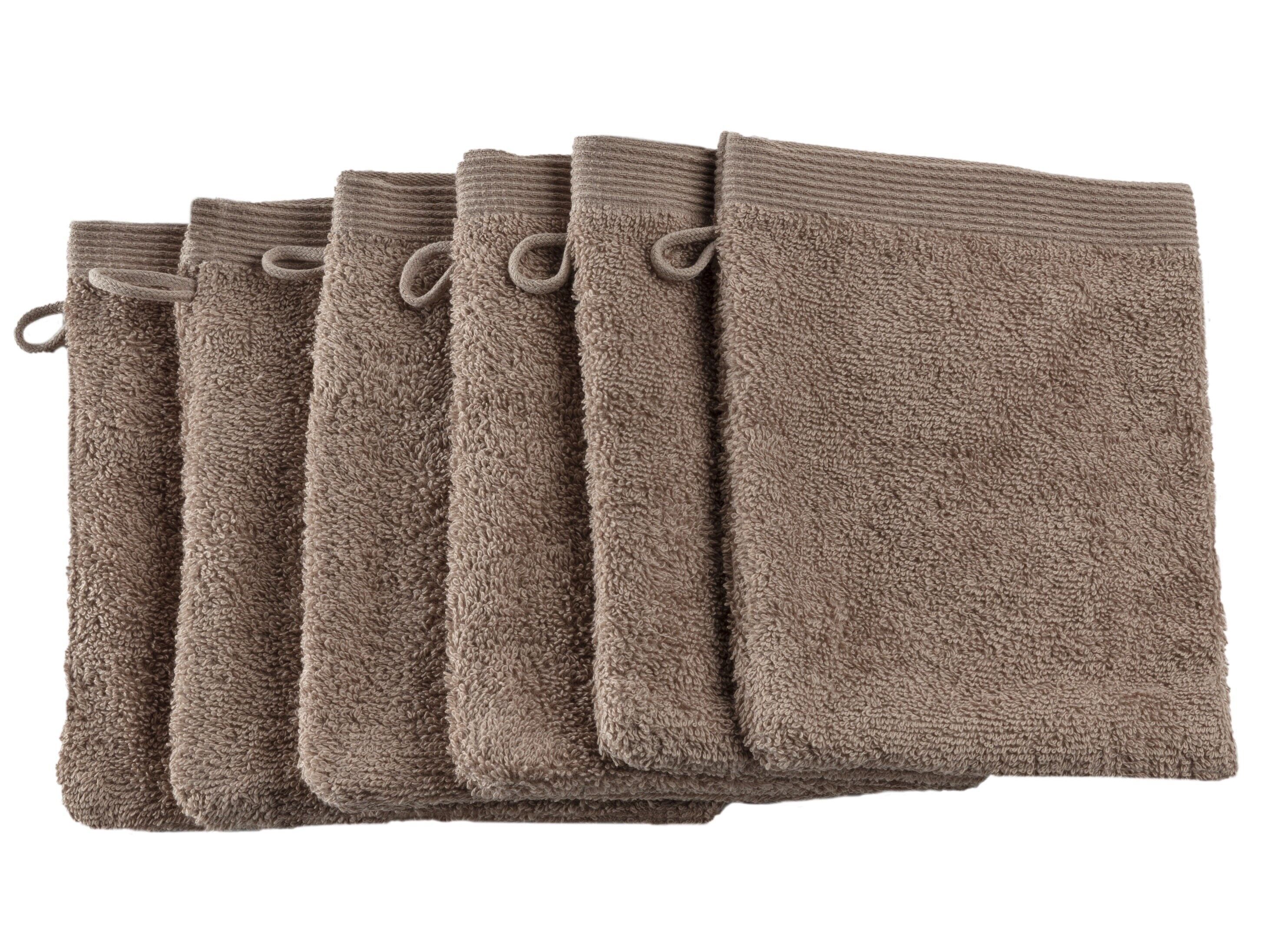 Casilin – Waschhandschuh - Walnussbraun