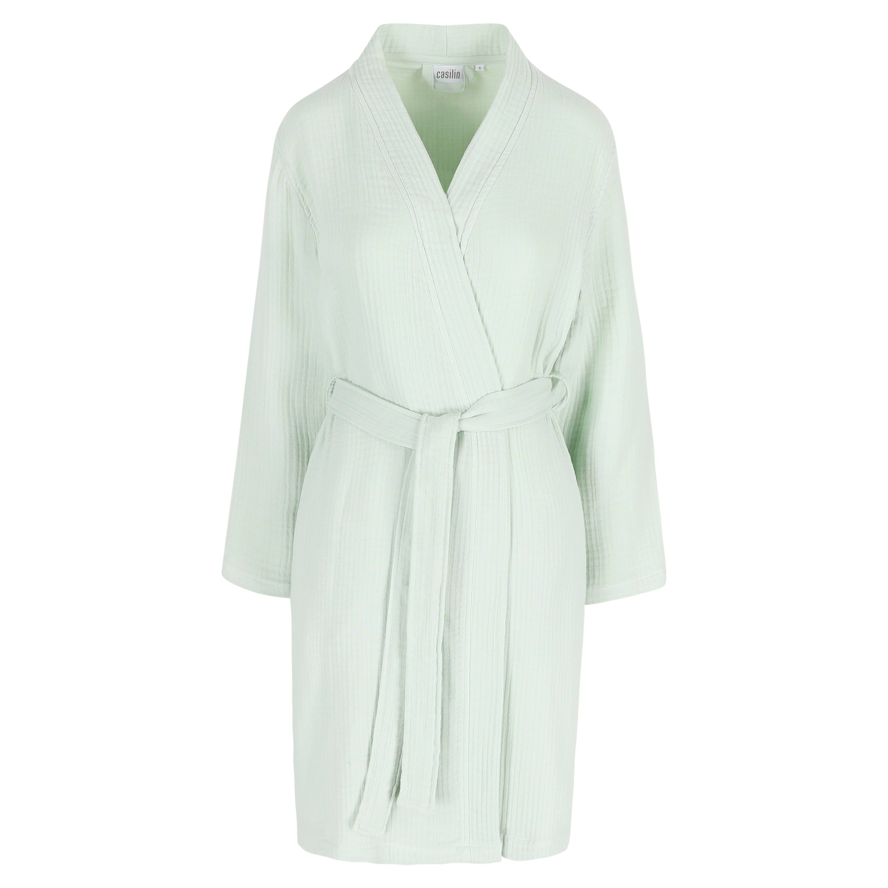 Muslin Robe - Accappatoio in cotone e bambù - Verde menta