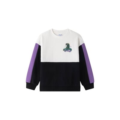 Sudadera De Mangas Largas De Punto Perchado De Niño