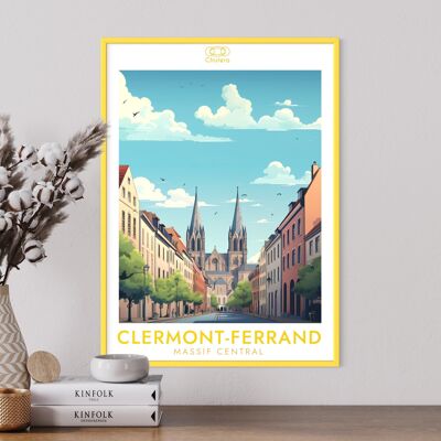 Manifesto della città di Clermont Ferrand I Massif centrale I Jaunard I Clermontois
