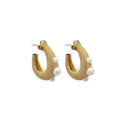 Pearl bubble big ear gold