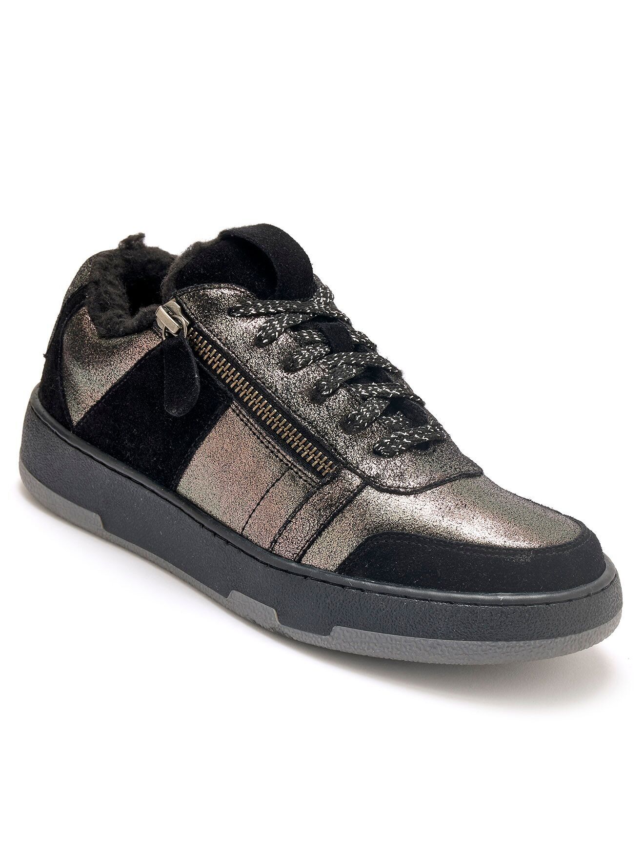 Sneakers in pelle foderata in lana (2011376_0026)