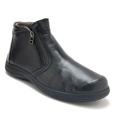 Boots double zip cuir extensible (2011515_0026)