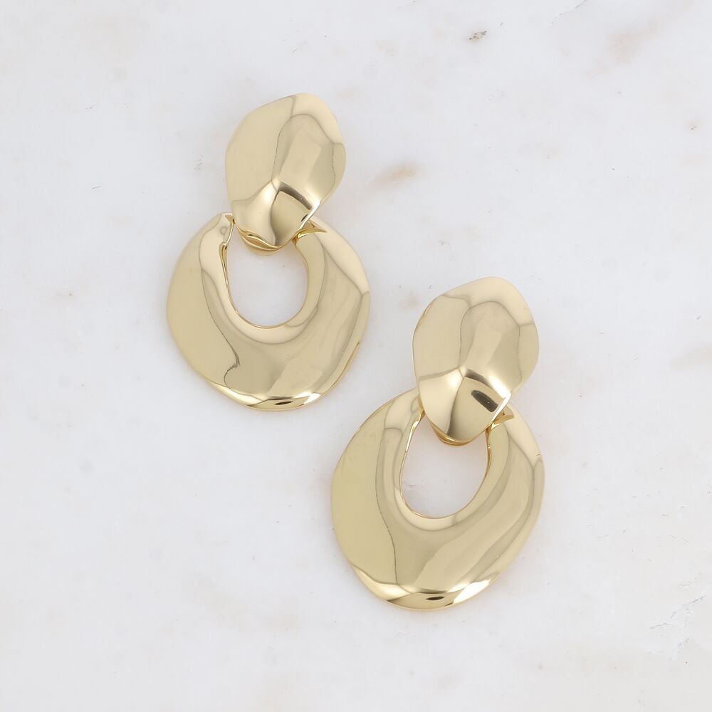 Dangle Earrings - 2 Pieces Smooth and Mirror
