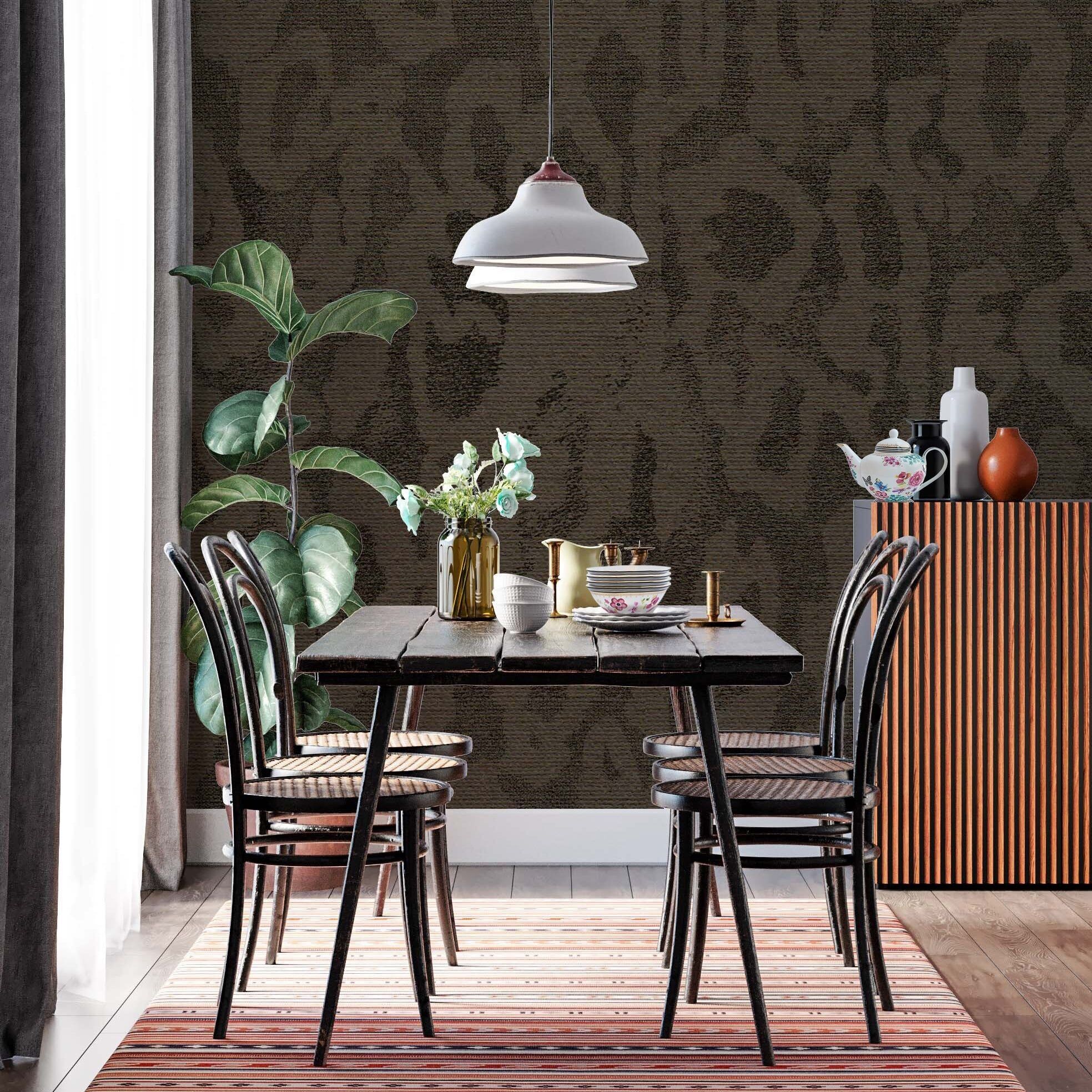 Papel pintado fotográfico Melli Mello Under your Skin verde oscuro