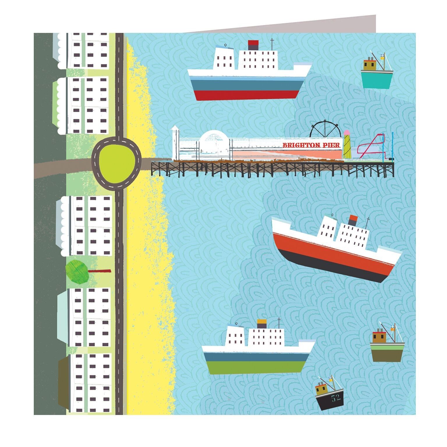 Tarjeta de felicitación CT07 Brighton Pier