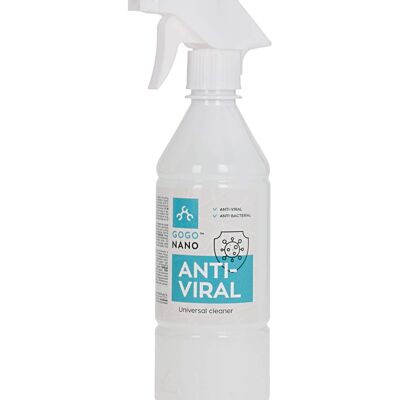 GoGoNano Anti-Viral disinfettante e detergente 2 in 1, 500 ml