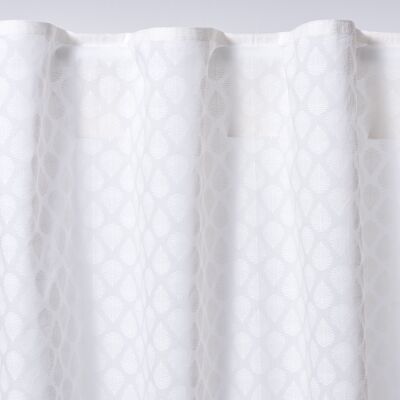 Curtain cream with white prints 110x260cm