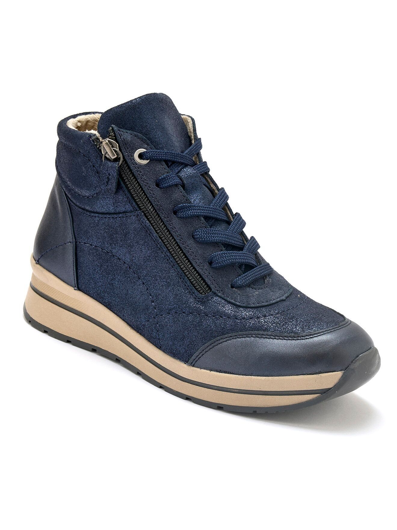 Sneakers alte con zip e lacci (2011342_0001)