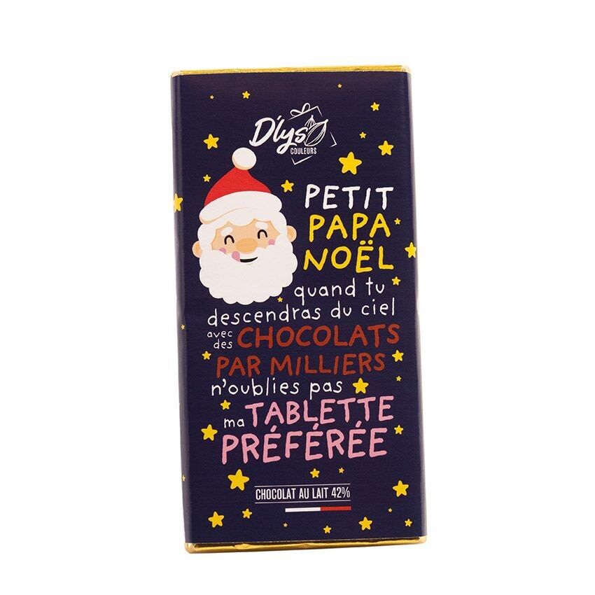 Tavoletta di cioccolato "Petit Papa Noël" - Cioccolato al latte 42%