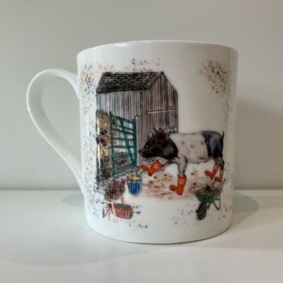 Pig Fine Bone China Mug