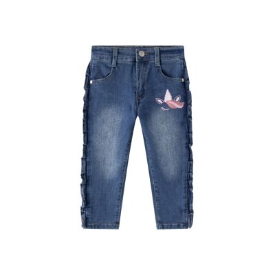 Jean long en denim pour fille