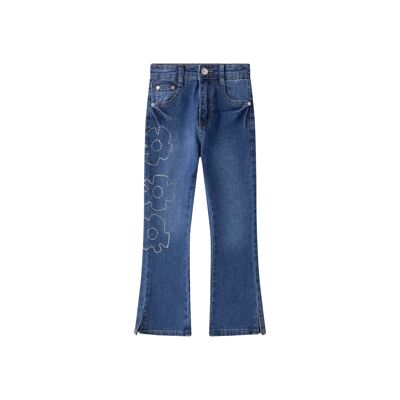 Pantalon long en jean fille