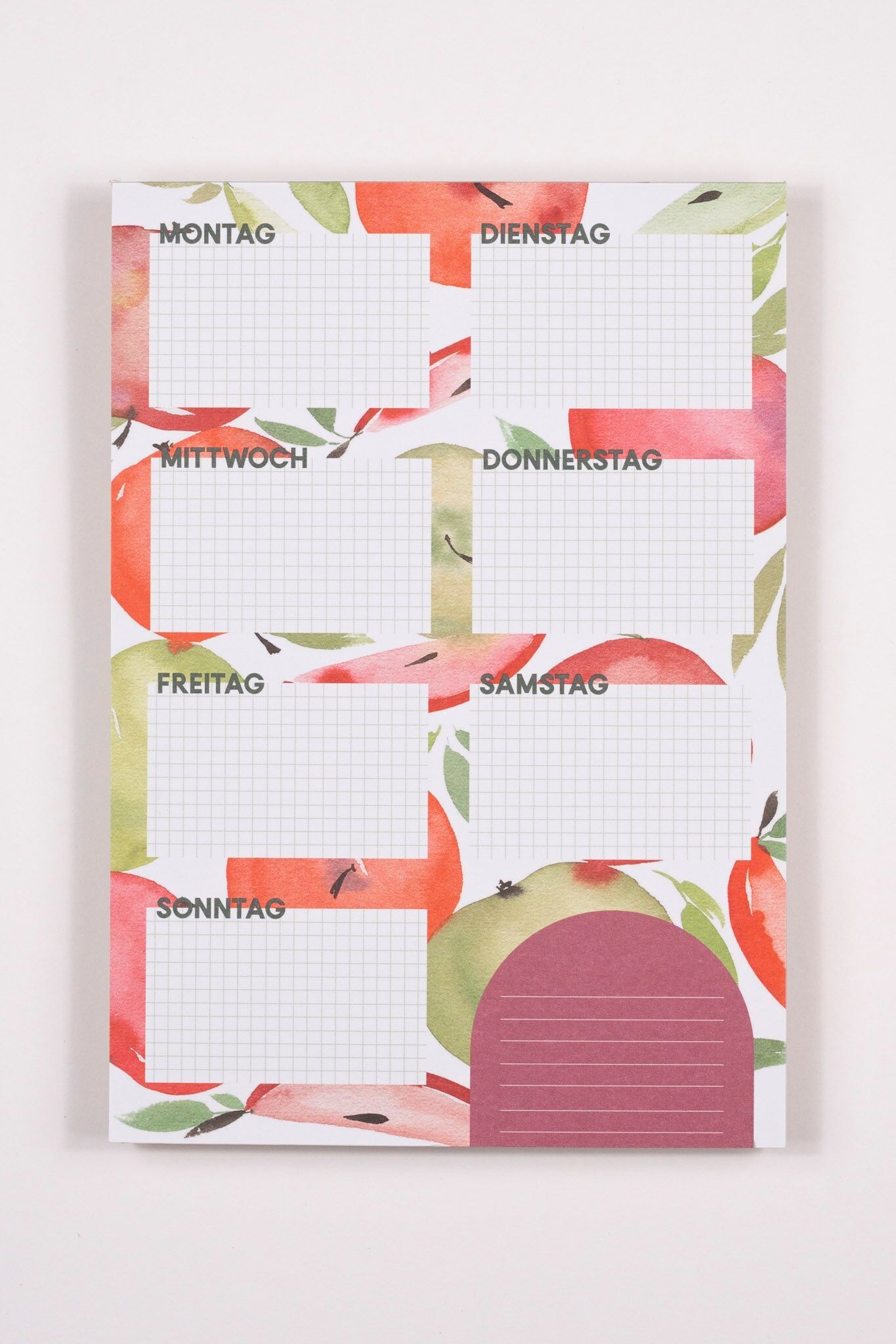 Agenda settimanale Blocco note “Mele & Pensieri” A5