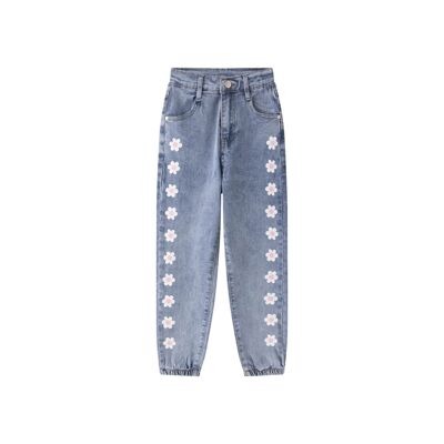 Pantalon long en jean fille