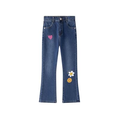 Pantalon long en jean fille