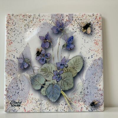 Posavasos de cerámica Morning Glories