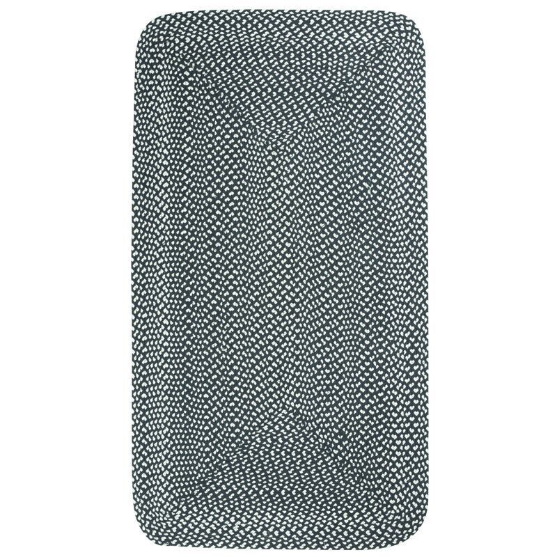 Tapis coton rectangulaire noir & blanc ALLEN