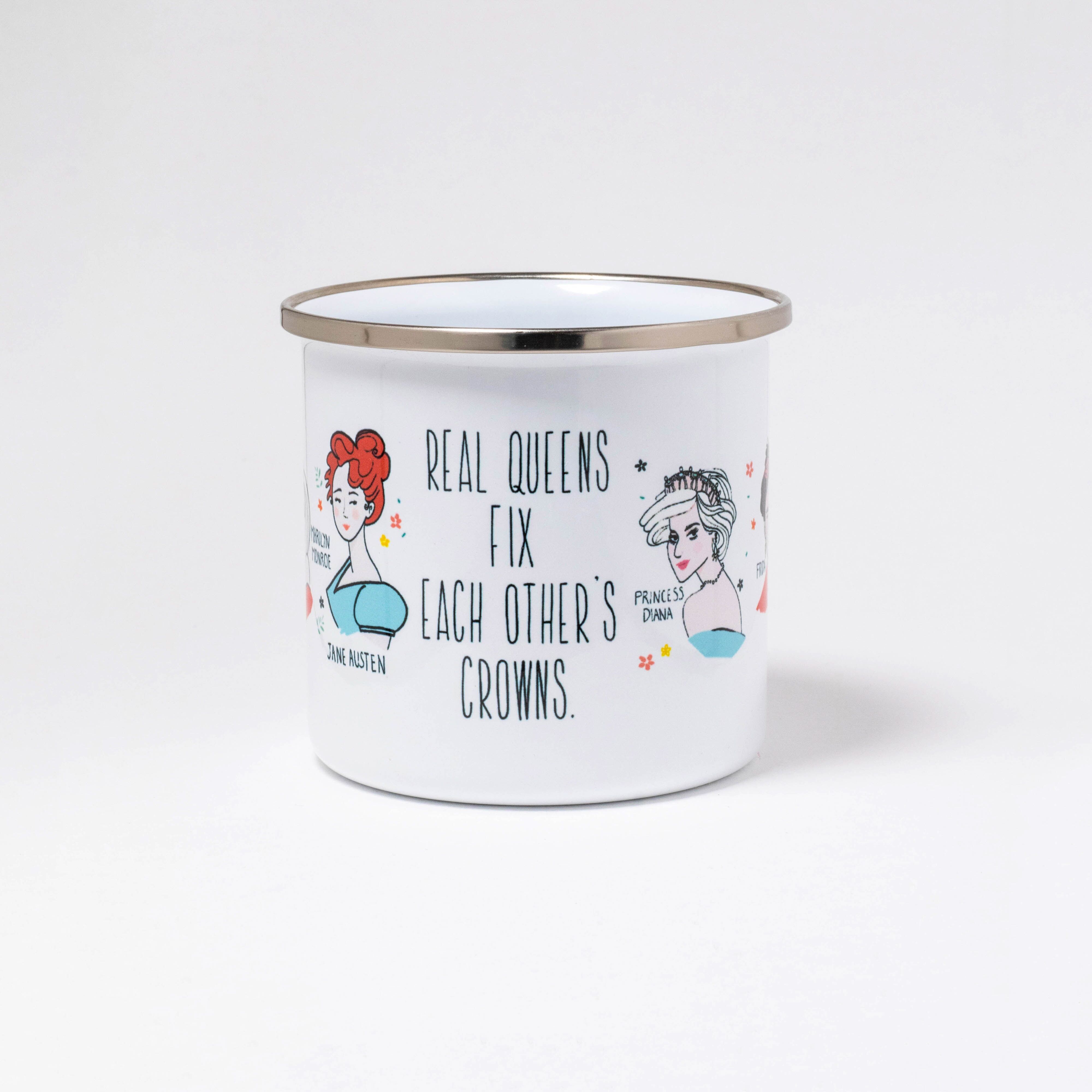 Taza de metal Real Queens