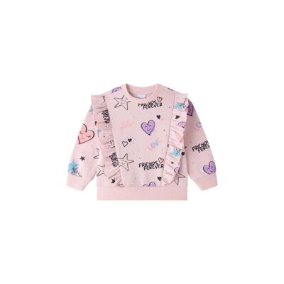 Girl's Long Sleeve Terry Knit Sweatshirt