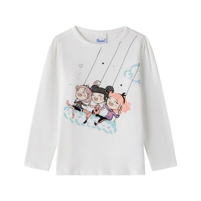 T-shirt a maniche lunghe da ragazza