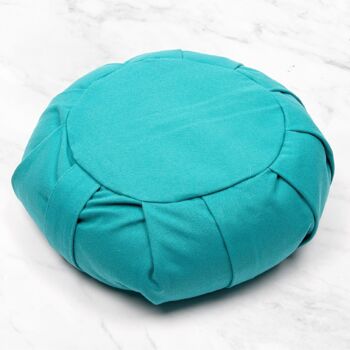 Coussin de méditation Zafu Turquoise 1