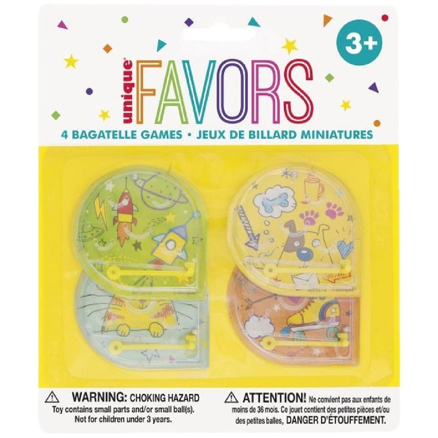 Mini-Flipperspiel 4-teilig