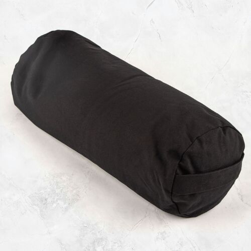 Buckwheat Support Bolster Pillow Black