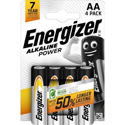 Piles AA Energizer Alkaline Power x4
