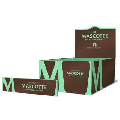 Lascia le sigarette mascotte marrone magnete sottile