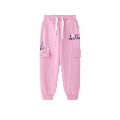 Pantalon long en maille brossée fille