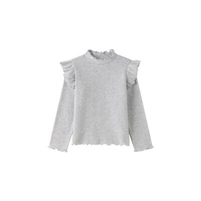 Girls' Long Sleeve Ribbed T-Shirt