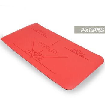 Coussin d'alignement de yoga rouge 5