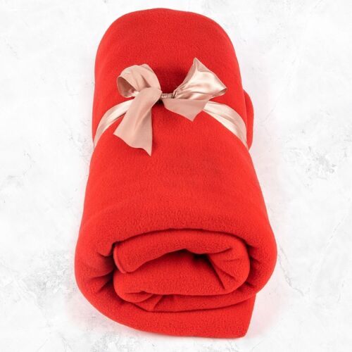 Fleece Yoga Blanket Red
