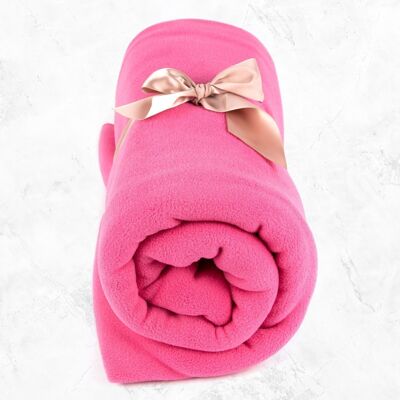 Fleece Yoga Blanket Pink