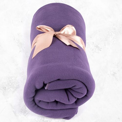 Fleece Yoga Blanket Purple