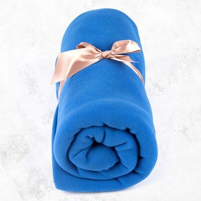 Fleece Yoga Blanket Blue