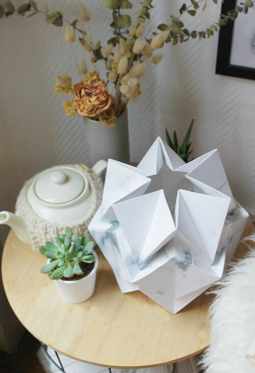 Lampe de table Origami Motif Hiver - S