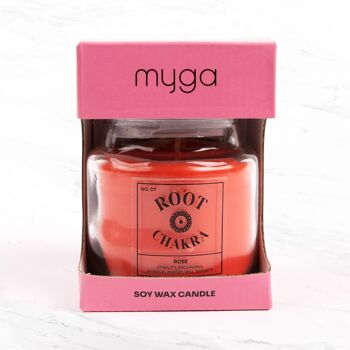 Bougies Parfumées Chakra Rose 4