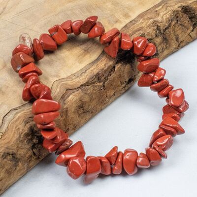 Red Jasper Chip Bracelet